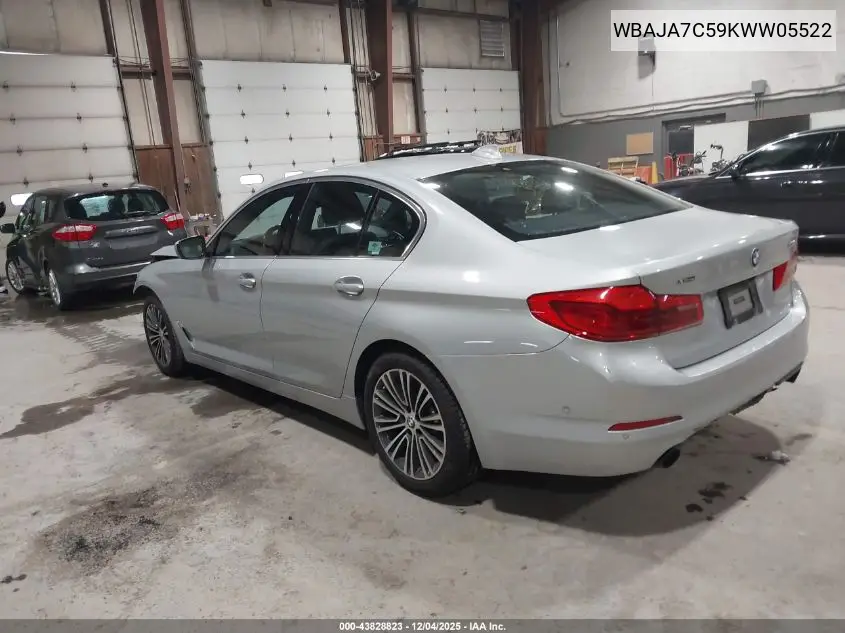 WBAJA7C59KWW05522 2019 BMW 530I xDrive
