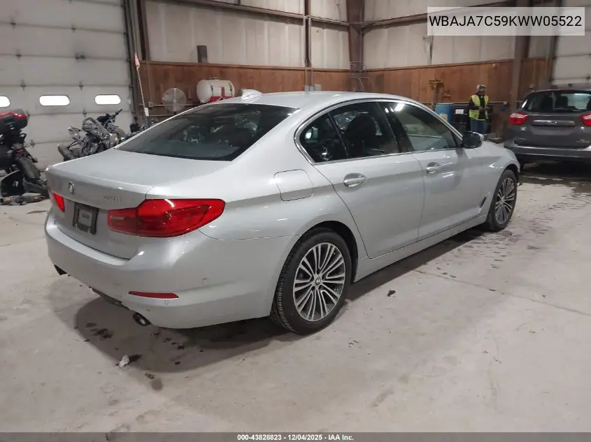 WBAJA7C59KWW05522 2019 BMW 530I xDrive