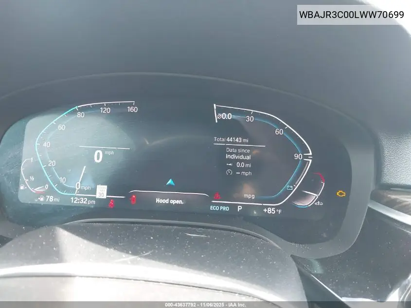 WBAJR3C00LWW70699 2020 BMW 530I