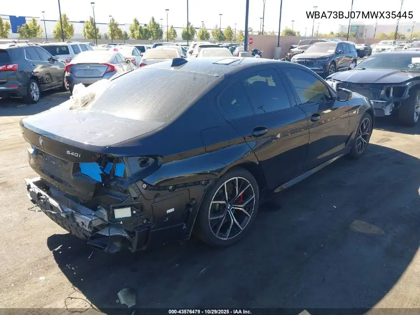 WBA73BJ07MWX35445 2021 BMW 540I xDrive