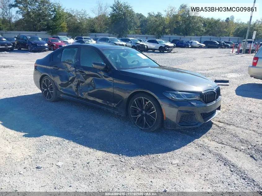 WBA53BH03MCG09861 2021 BMW 530I