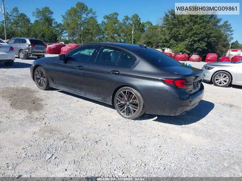 WBA53BH03MCG09861 2021 BMW 530I