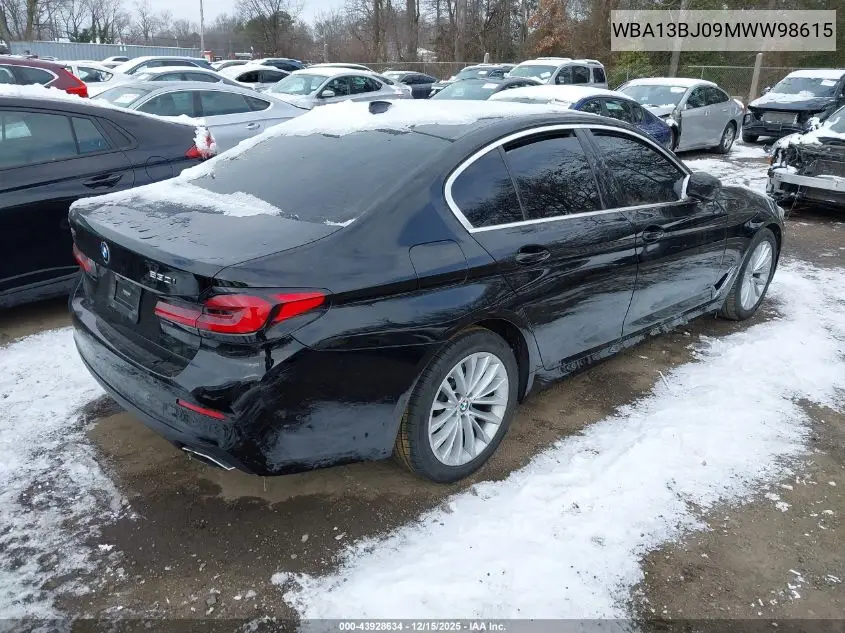 WBA13BJ09MWW98615 2021 BMW 530I xDrive
