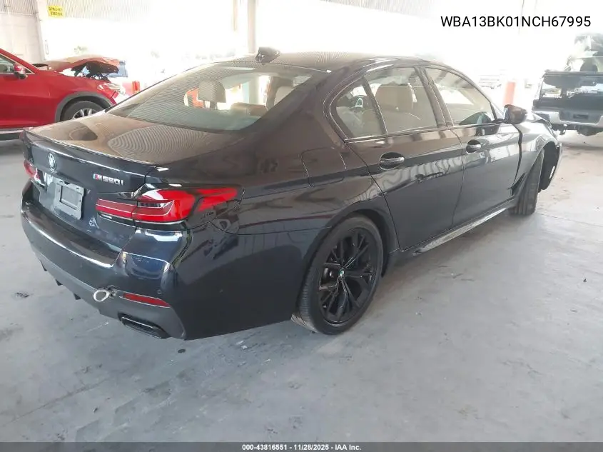 WBA13BK01NCH67995 2022 BMW M550 I xDrive