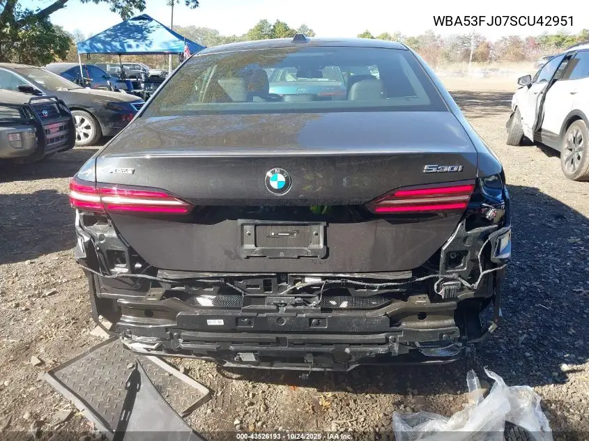 WBA53FJ07SCU42951 2025 BMW 530I xDrive