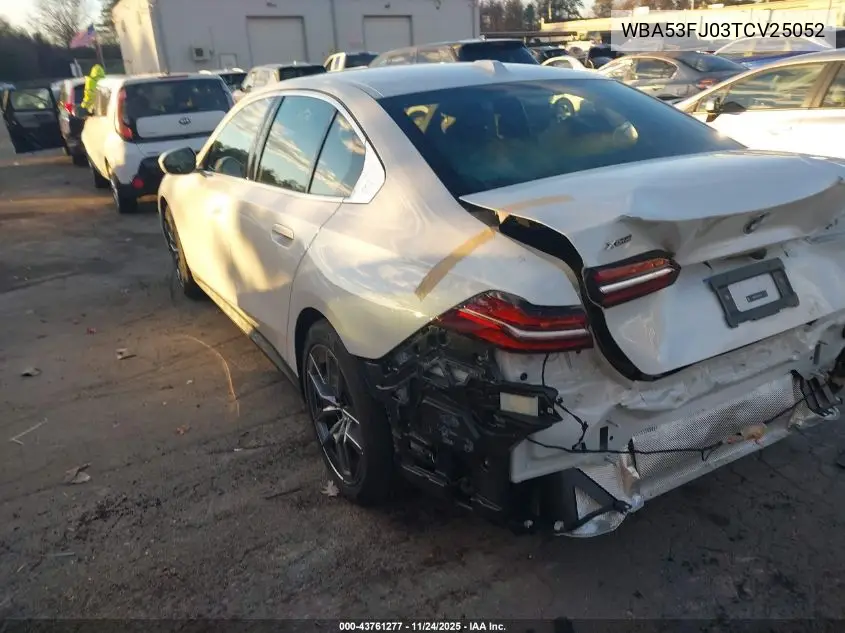 WBA53FJ03TCV25052 2026 BMW 530I xDrive