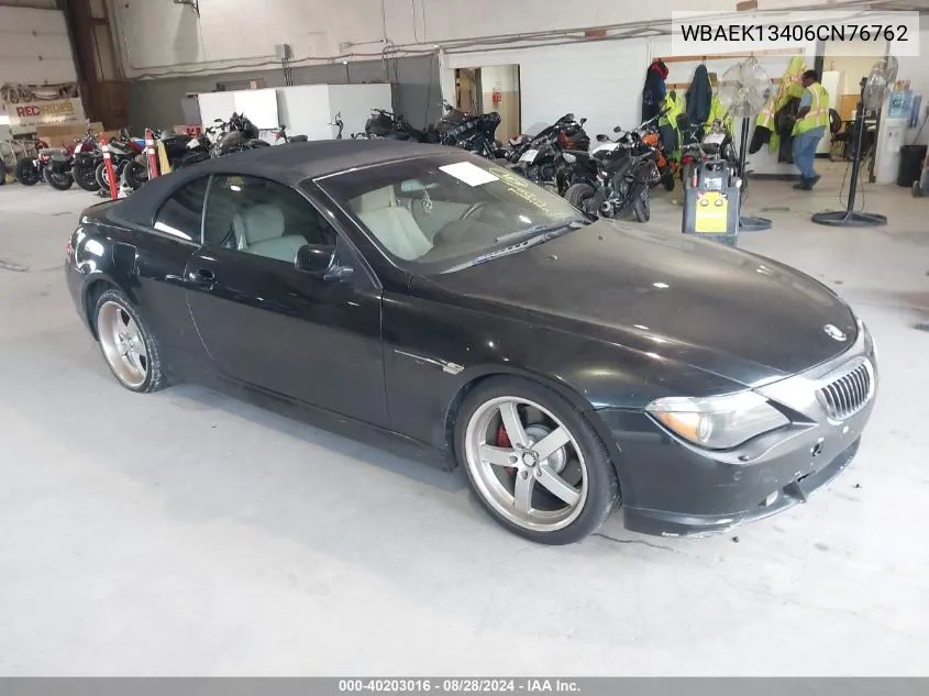 WBAEK13406CN76762 2006 BMW 650I