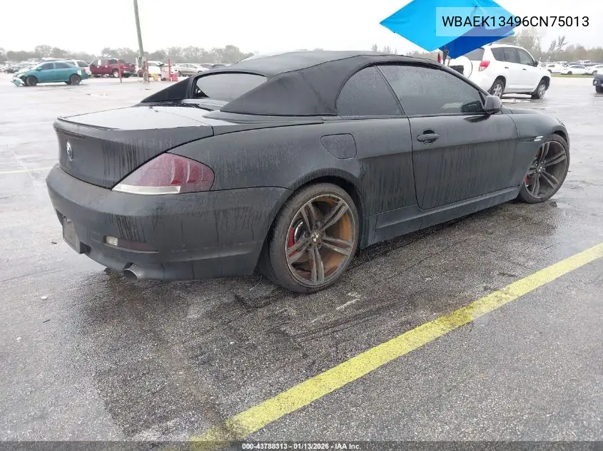 WBAEK13496CN75013 2006 BMW 650I