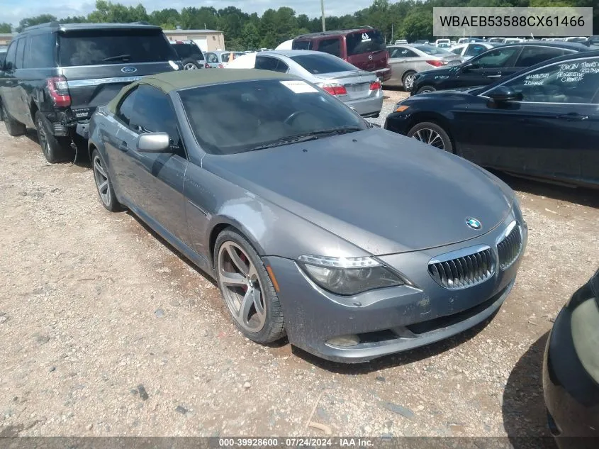 WBAEB53588CX61466 2008 BMW 650I