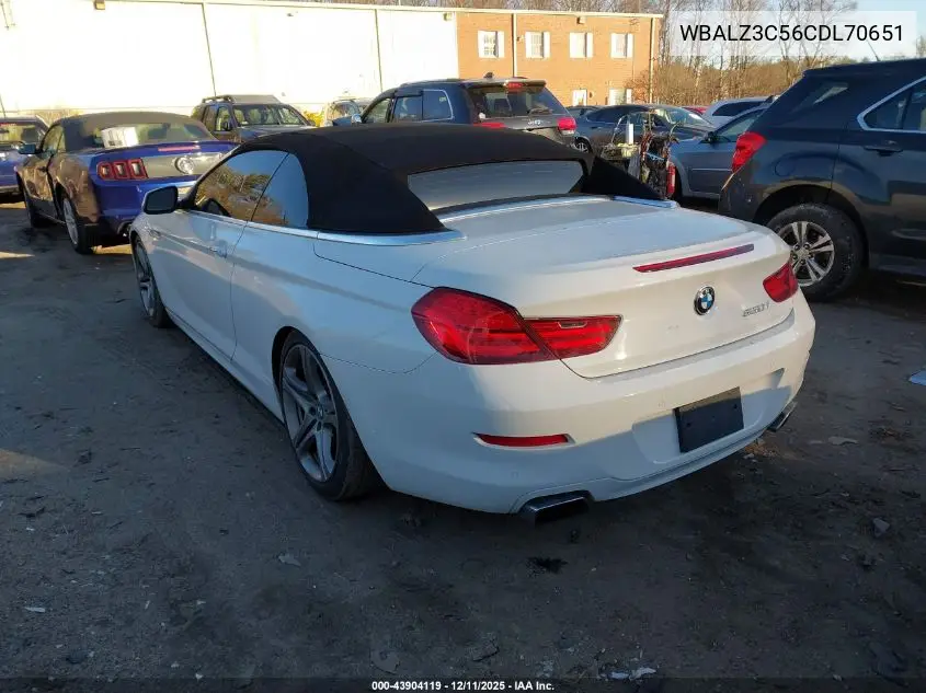 WBALZ3C56CDL70651 2012 BMW 650I