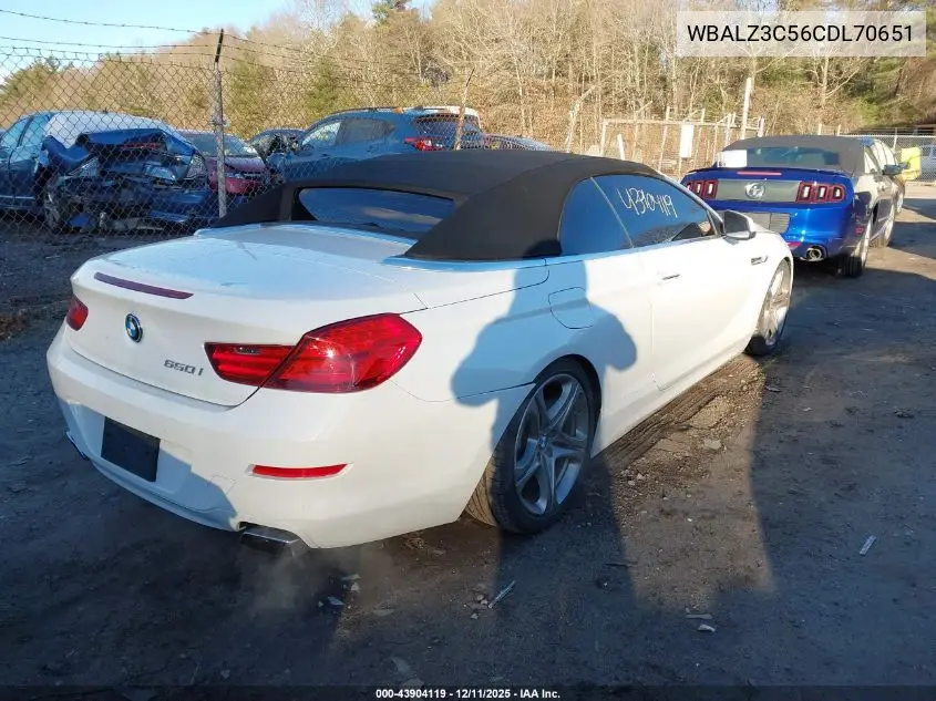 WBALZ3C56CDL70651 2012 BMW 650I