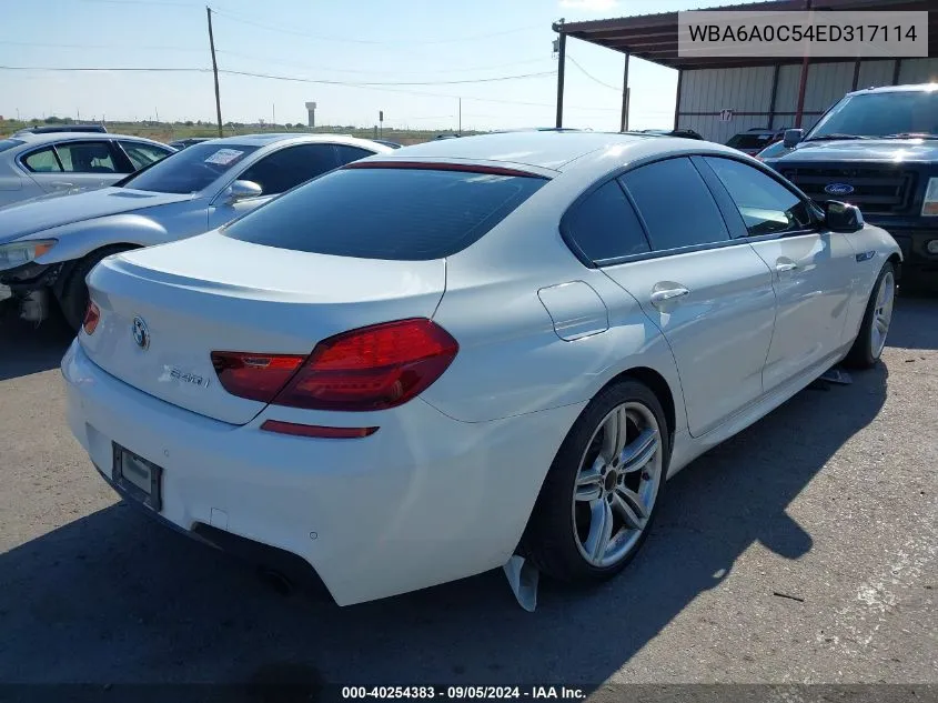 WBA6A0C54ED317114 2014 BMW 640I Gran Coupe I Gran Coupe