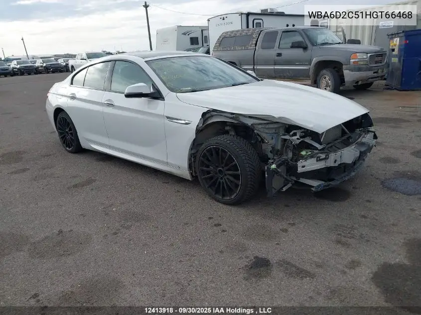WBA6D2C51HGT66468 2017 BMW 640I Gran Coupe xDrive