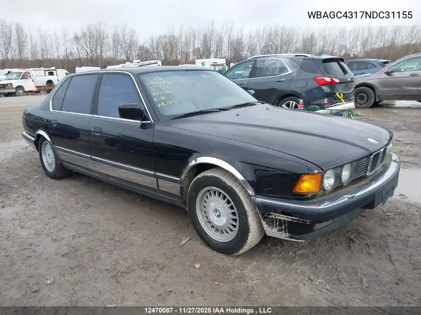 WBAGC4317NDC31155 1992 BMW 735 Il