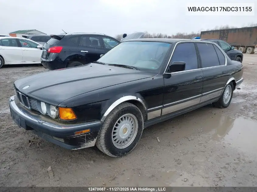 WBAGC4317NDC31155 1992 BMW 735 Il