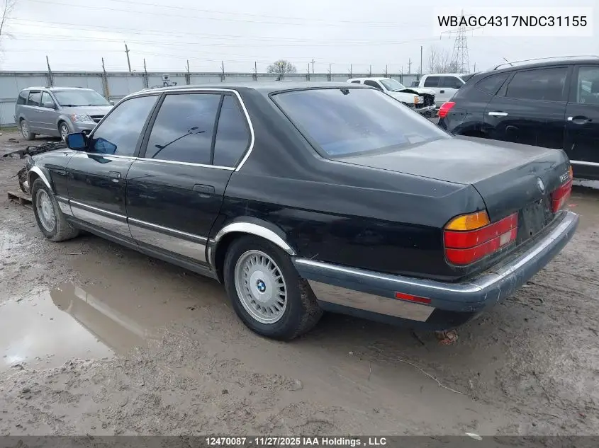 WBAGC4317NDC31155 1992 BMW 735 Il