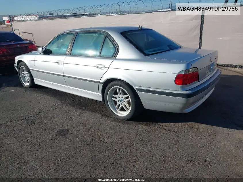 WBAGH83491DP29786 2001 BMW 740Il