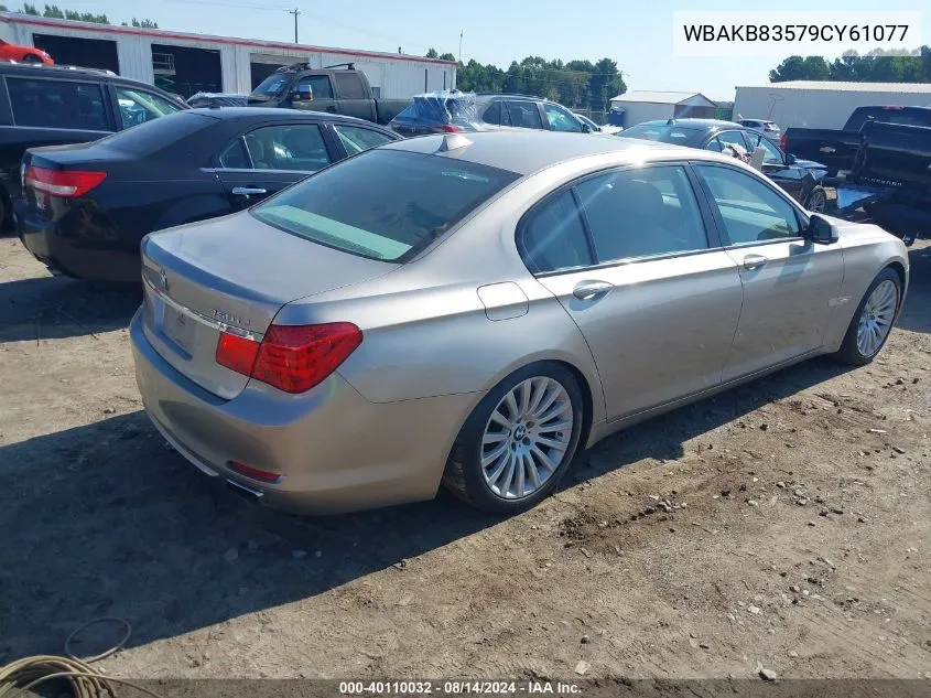 WBAKB83579CY61077 2009 BMW 750Li