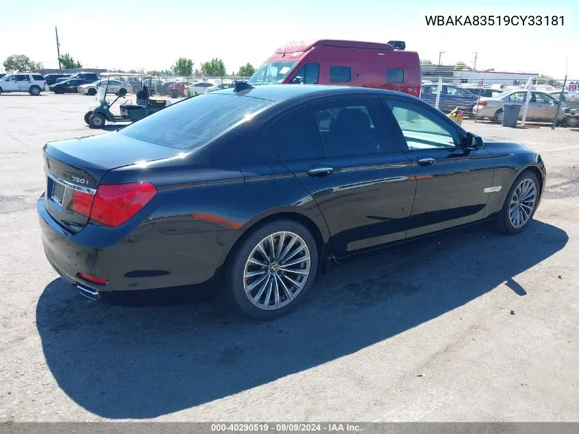 WBAKA83519CY33181 2009 BMW 750I