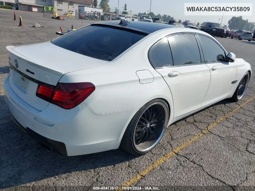 WBAKA8C53ACY35809 2010 BMW 750I