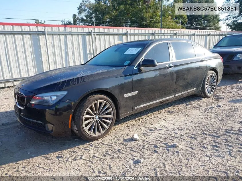 WBAKB8C57BC851851 2011 BMW 750Li Li