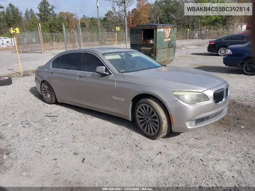 WBAKB4C55BC392814 2011 BMW 740Li