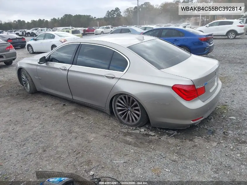 WBAKB4C55BC392814 2011 BMW 740Li