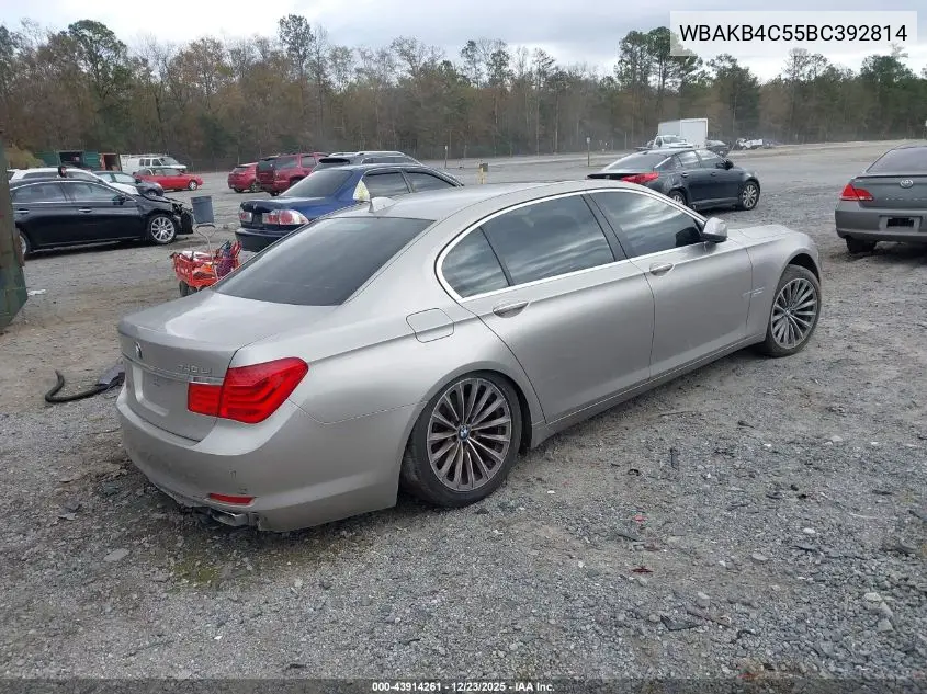 WBAKB4C55BC392814 2011 BMW 740Li