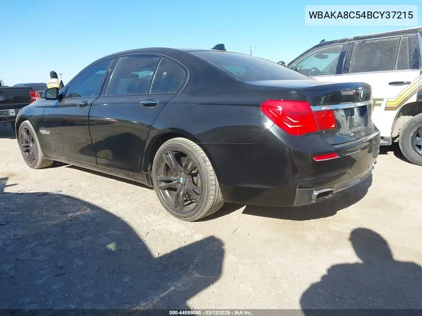 WBAKA8C54BCY37215 2011 BMW 750I
