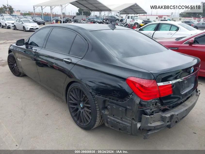 WBAKB8C51CC965118 2012 BMW 750Li