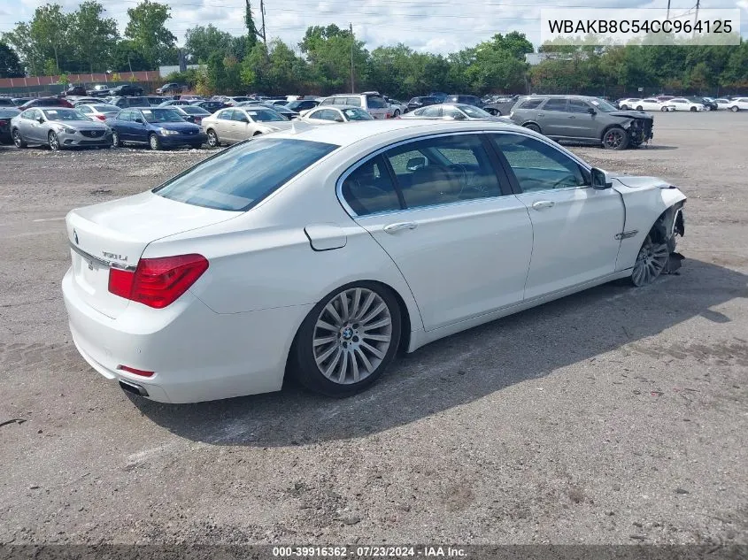 WBAKB8C54CC964125 2012 BMW 750Li