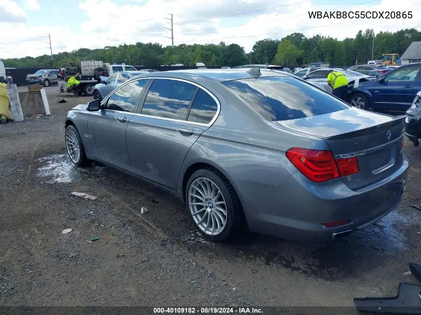 WBAKB8C55CDX20865 2012 BMW 750Li