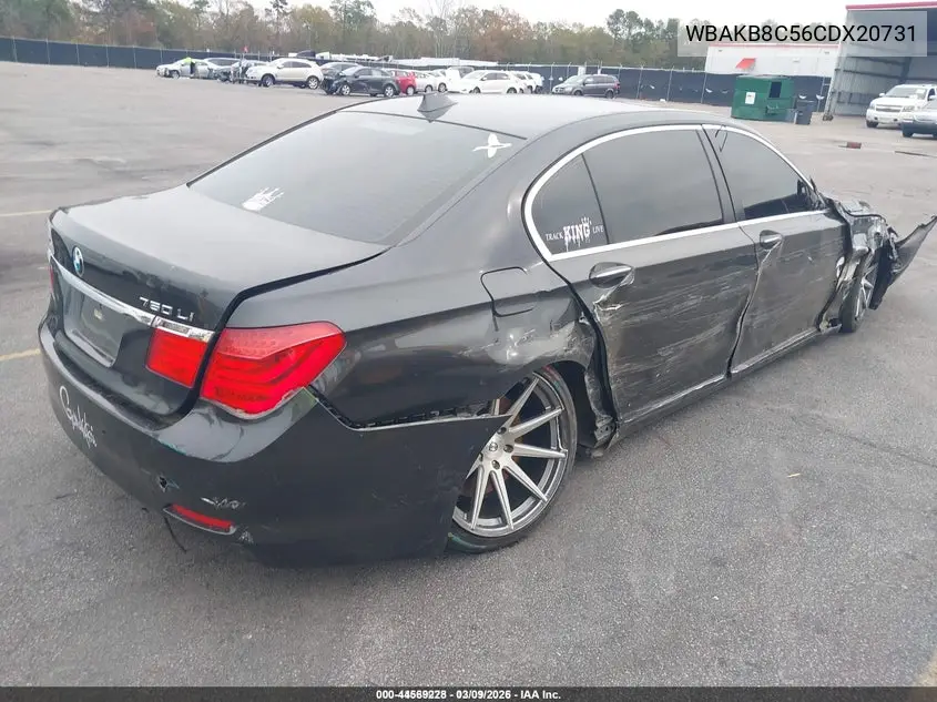 WBAKB8C56CDX20731 2012 BMW 750Li