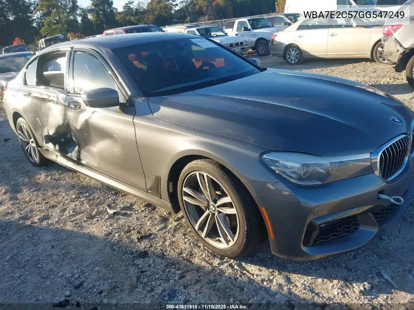 WBA7E2C57GG547249 2016 BMW 740I