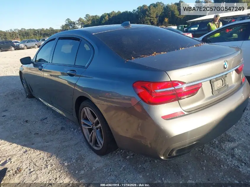 WBA7E2C57GG547249 2016 BMW 740I