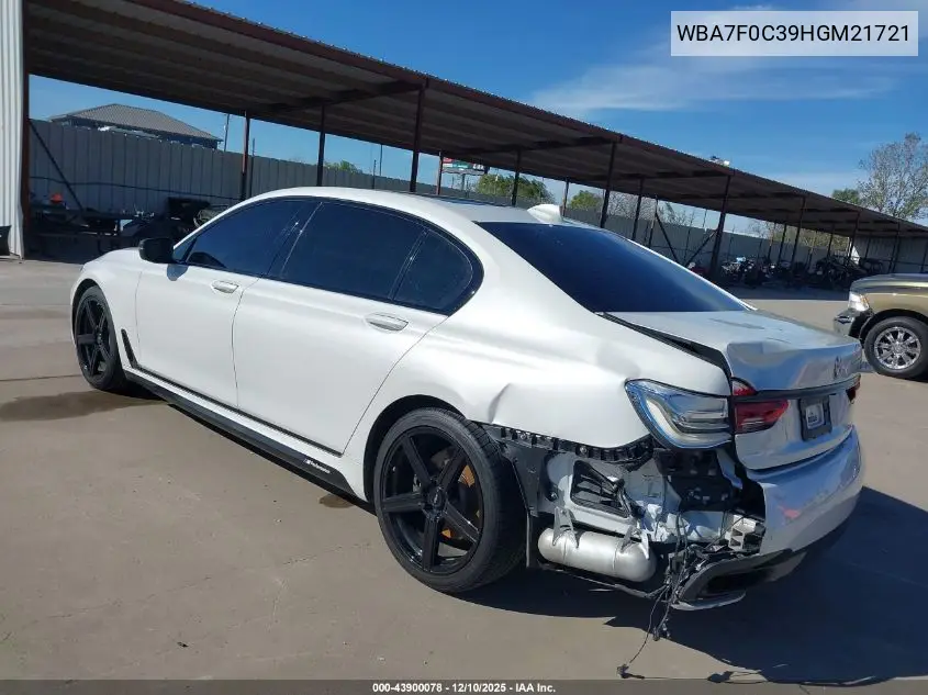 WBA7F0C39HGM21721 2017 BMW 750I