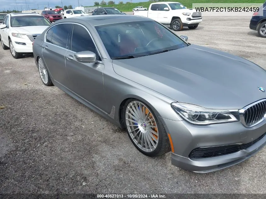 WBA7F2C15KB242459 2019 BMW Alpina B7