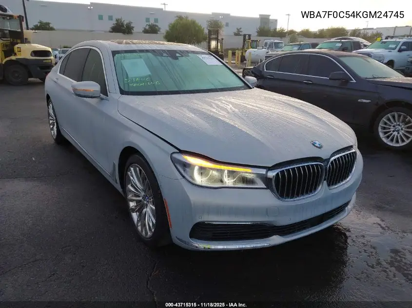WBA7F0C54KGM24745 2019 BMW 750I