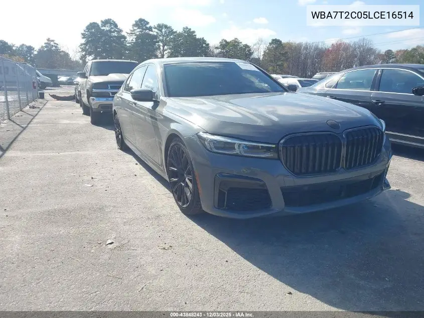 WBA7T2C05LCE16514 2020 BMW 740I
