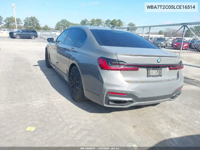 WBA7T2C05LCE16514 2020 BMW 740I