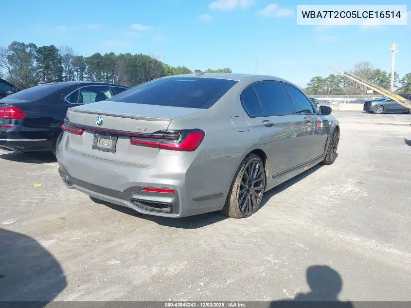 WBA7T2C05LCE16514 2020 BMW 740I