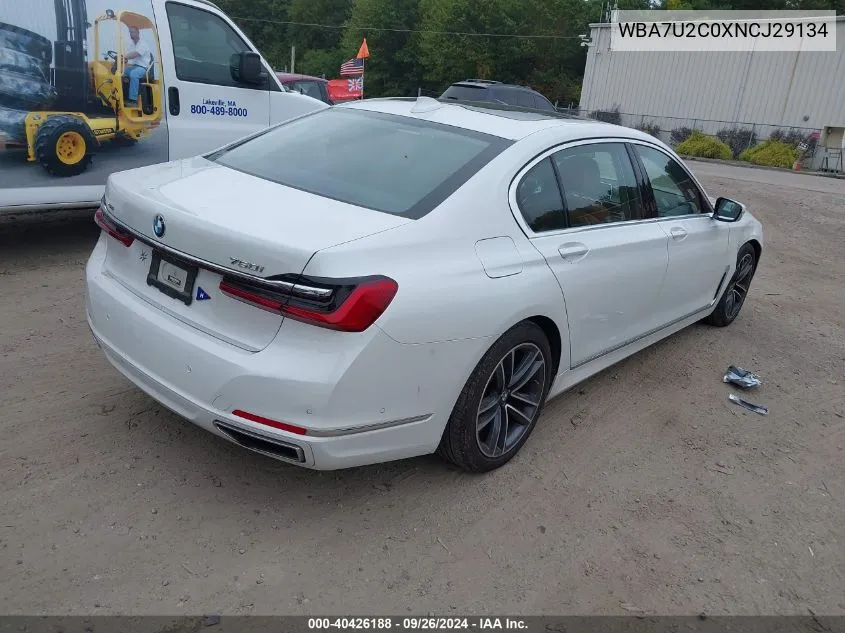 WBA7U2C0XNCJ29134 2022 BMW 750 I xDrive