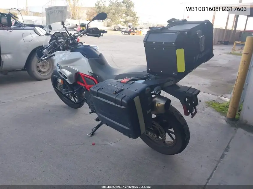 WB10B1608HZ317603 2017 BMW F700 Gs