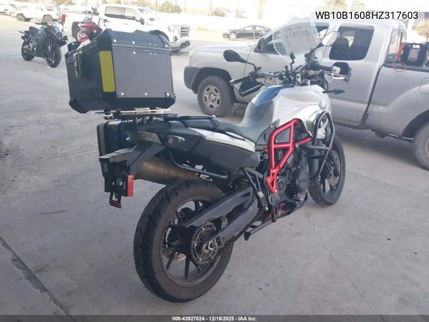 WB10B1608HZ317603 2017 BMW F700 Gs