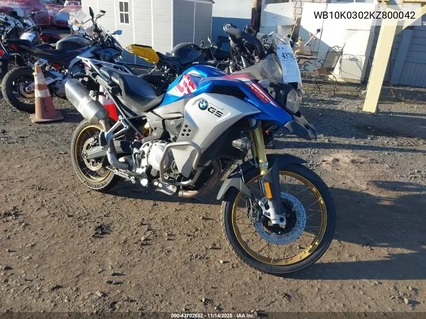 WB10K0302KZ800042 2019 BMW F 850 Gs Adventure
