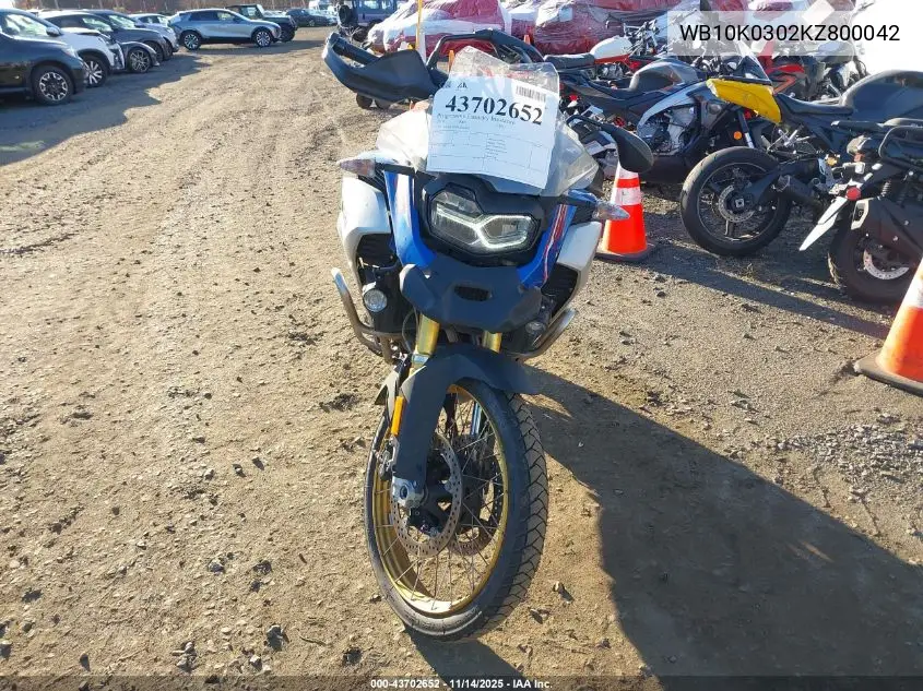 WB10K0302KZ800042 2019 BMW F 850 Gs Adventure