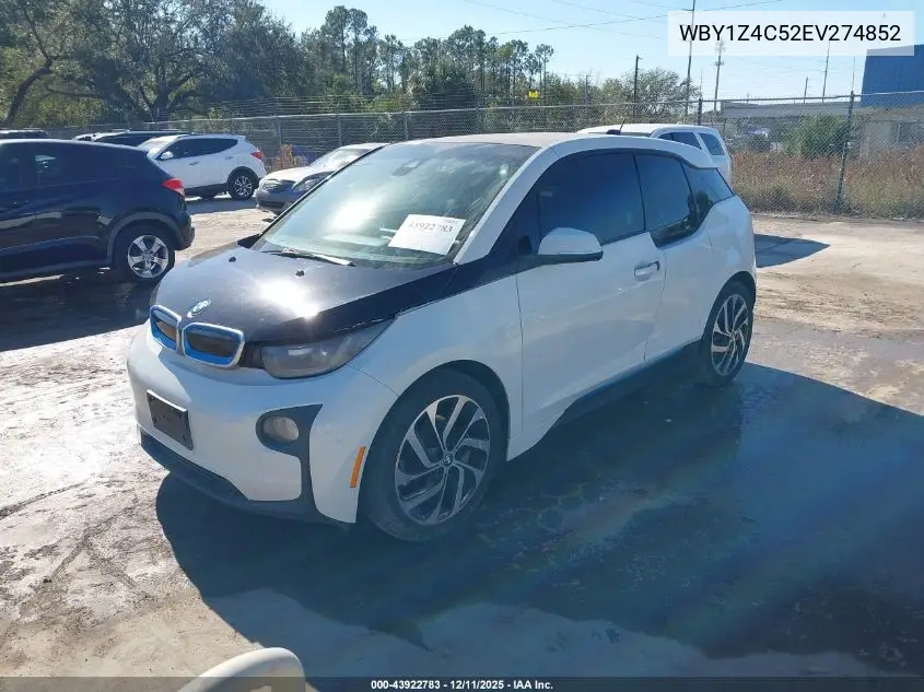 WBY1Z4C52EV274852 2014 BMW I3 Base W/Range Extender