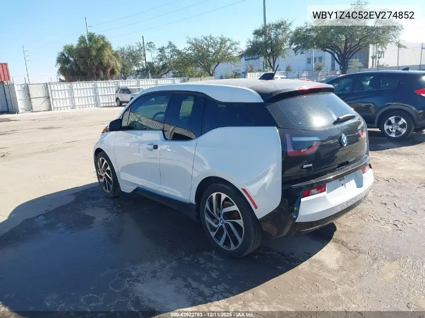 WBY1Z4C52EV274852 2014 BMW I3 Base W/Range Extender