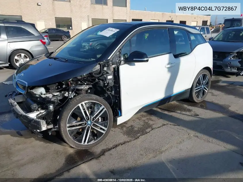 WBY8P4C04L7G72867 2020 BMW I3 120Ah W/Range Extender