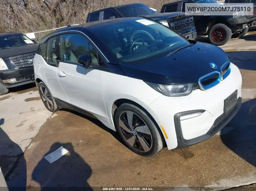 WBY8P2C00M7J75110 2021 BMW I3 120Ah